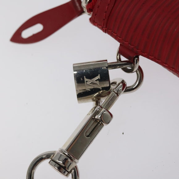 LOUIS VUITTON Epi Mini Lockit Charm Red M6001J LV Auth BA665