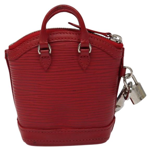 LOUIS VUITTON Epi Mini Lockit Charm Red M6001J LV Auth BA665