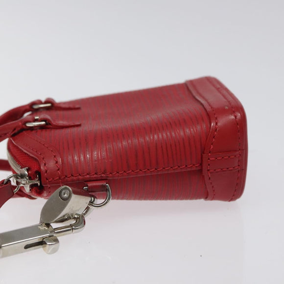 LOUIS VUITTON Epi Mini Lockit Charm Red M6001J LV Auth BA665