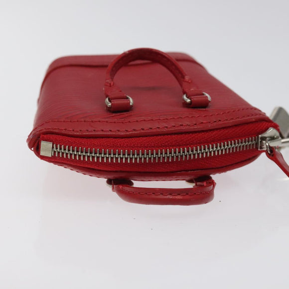 LOUIS VUITTON Epi Mini Lockit Charm Red M6001J LV Auth BA665