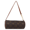 LOUIS VUITTON Monogram Papillon Pouch LV Auth BA6660-1
