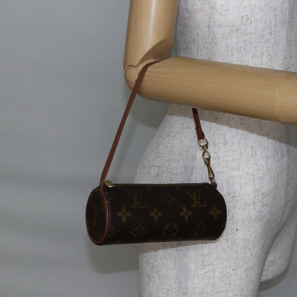 LOUIS VUITTON Monogram Papillon Pouch LV Auth BA6661