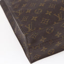 LOUIS VUITTON Monogram Sac Plat Hand Bag M51140 LV Auth BA6669-14