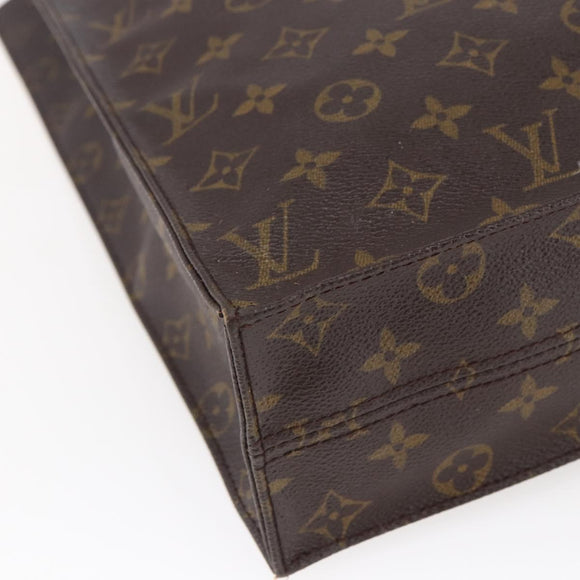 LOUIS VUITTON Monogram Sac Plat Hand Bag M51140 LV Auth BA6669