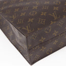 LOUIS VUITTON Monogram Sac Plat Hand Bag M51140 LV Auth BA6669-16