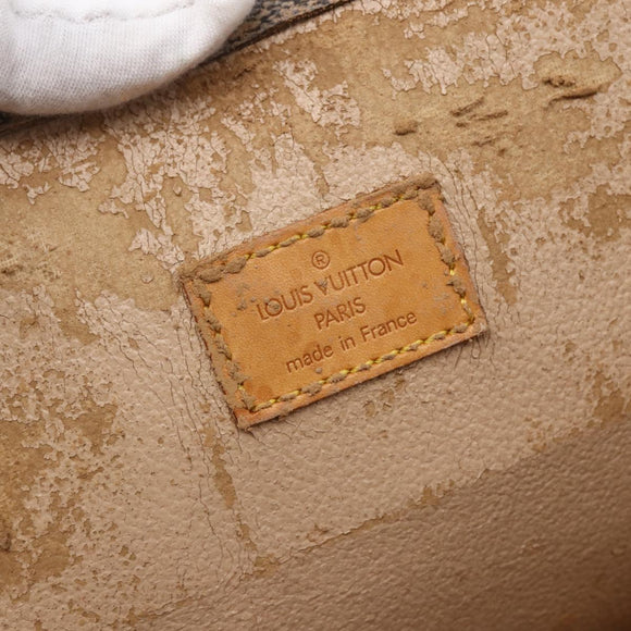 LOUIS VUITTON Monogram Sac Plat Hand Bag M51140 LV Auth BA6669