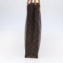 LOUIS VUITTON Monogram Sac Plat Hand Bag M51140 LV Auth BA6669-3