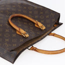 LOUIS VUITTON Monogram Sac Plat Hand Bag M51140 LV Auth BA6669-6