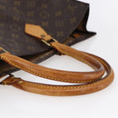 LOUIS VUITTON Monogram Sac Plat Hand Bag M51140 LV Auth BA6669-7