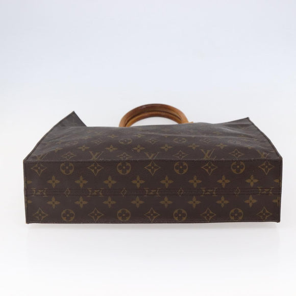 LOUIS VUITTON Monogram Sac Plat Hand Bag M51140 LV Auth BA6669