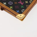 LOUIS VUITTON Multicolor Agenda PM Day Planner Cover Black R20895 LV Auth BA6675-10