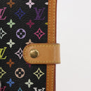 LOUIS VUITTON Multicolor Agenda PM Day Planner Cover Black R20895 LV Auth BA6675-12