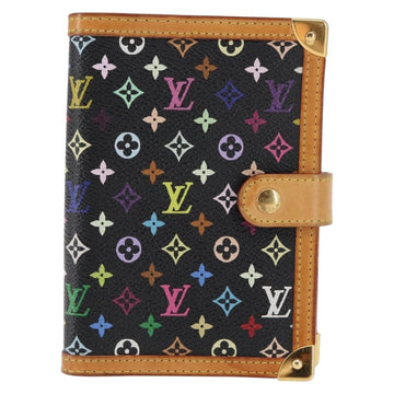 LOUIS VUITTON Multicolor Agenda PM Day Planner Cover Black R20895 LV Auth BA6675 - 0