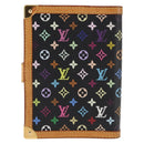 LOUIS VUITTON Multicolor Agenda PM Day Planner Cover Black R20895 LV Auth BA6675-3