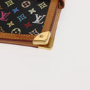 LOUIS VUITTON Multicolor Agenda PM Day Planner Cover Black R20895 LV Auth BA6675-9