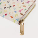 LOUIS VUITTON Monogram Multicolor Zippy Wallet Wallet White M60241 Auth BA6676-16