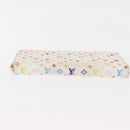LOUIS VUITTON Monogram Multicolor Zippy Wallet Portemonnee Wit M60241 Auth BA6676-6