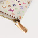 LOUIS VUITTON Monogram Multicolor Zippy Wallet Portemonnee Wit M60241 Auth BA6676-14