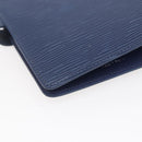 LOUIS VUITTON Epi Agenda MM Tagesplaner Hülle Blau Myrtille R2004G Auth BA6678-16