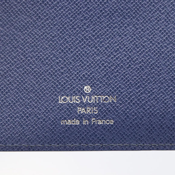 LOUIS VUITTON Epi Agenda MM Tagesplaner Hülle Blau Myrtille R2004G Auth BA6678