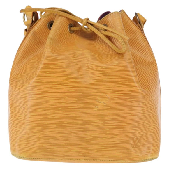LOUIS VUITTON Epi Petit Noe Shoulder Bag Yellow M44109 LV Auth BA6680