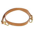 LOUIS VUITTON Shoulder Strap Leather 39.4"" Beige LV Auth BA6682-2