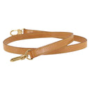 LOUIS VUITTON Shoulder Strap Leather 39.4"" Beige LV Auth BA6682-4