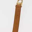 LOUIS VUITTON Shoulder Strap Leather 39.4"" Beige LV Auth BA6682-6
