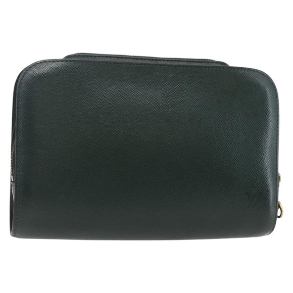 LOUIS VUITTON Taiga Baikal Clutch Bag Epicea M30184 LV Auth BA6683