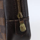 LOUIS VUITTON Damier Ebene Trousse Toilette Clutch Bag N47623 LV Auth BA6684-8