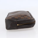 LOUIS VUITTON Damier Ebene Trousse Toilette Clutch Bag N47623 LV Auth BA6684-4