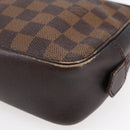 LOUIS VUITTON Damier Ebene Trousse Toilette Clutch Bag N47623 LV Auth BA6684-7