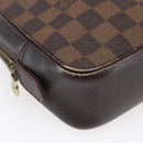 LOUIS VUITTON Damier Ebene Trousse Toilette Clutch Bag N47623 LV Auth BA6684-14