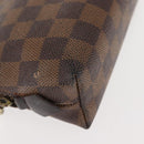 LOUIS VUITTON Damier Ebene Pochette Cosmetic PM Pouch N47516 LV Auth BA6685-15