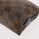 LOUIS VUITTON Damier Ebene Pochette Cosmetic PM Pouch N47516 LV Auth BA6685-16