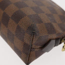 LOUIS VUITTON Damier Ebene Pochette Cosmetic PM Pouch N47516 LV Auth BA6685-14