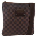 LOUIS VUITTON Damier Ebene Pochette Platt Brooklyn Bag N41100 LV Auth BA6686-1