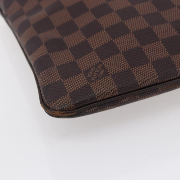LOUIS VUITTON Damier Ebene Pochette Platt Brooklyn Bag N41100 LV Auth BA6686