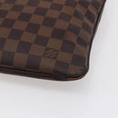 LOUIS VUITTON Damier Ebene Pochette Platt Brooklyn Bag N41100 LV Auth BA6686-15