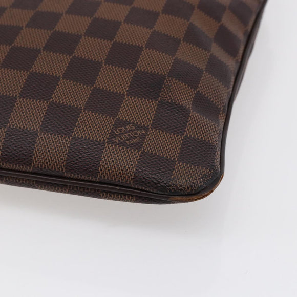 LOUIS VUITTON Damier Ebene Pochette Platt Brooklyn Bag N41100 LV Auth BA6686