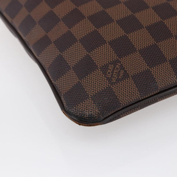 LOUIS VUITTON Damier Ebene Pochette Platt Brooklyn Bag N41100 LV Auth BA6686