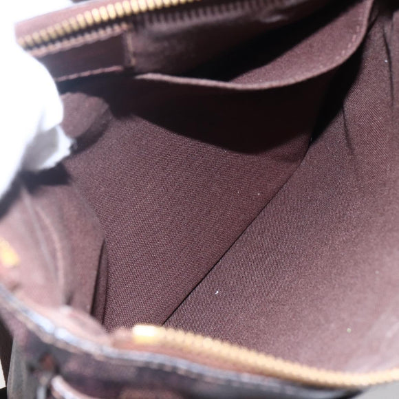 LOUIS VUITTON Damier Ebene Pochette Platt Brooklyn Bag N41100 LV Auth BA6686