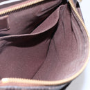 LOUIS VUITTON Damier Ebene Pochette Platt Brooklyn Bag N41100 LV Auth BA6686-19