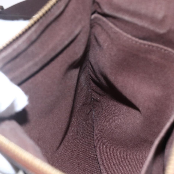 LOUIS VUITTON Damier Ebene Pochette Platt Brooklyn Bag N41100 LV Auth BA6686