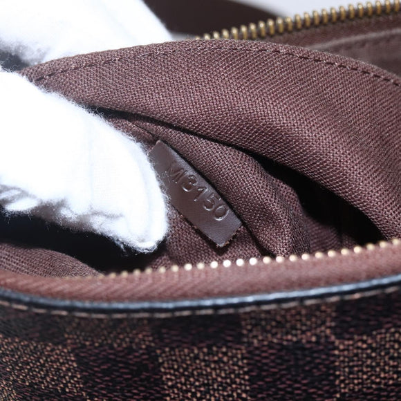 LOUIS VUITTON Damier Ebene Pochette Platt Brooklyn Bag N41100 LV Auth BA6686