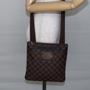 LOUIS VUITTON Damier Ebene Pochette Platt Brooklyn Bag N41100 LV Auth BA6686-23