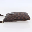 LOUIS VUITTON Damier Ebene Pochette Platt Brooklyn Bag N41100 LV Auth BA6686-3
