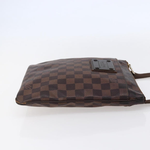 LOUIS VUITTON Damier Ebene Pochette Platt Brooklyn Bag N41100 LV Auth BA6686