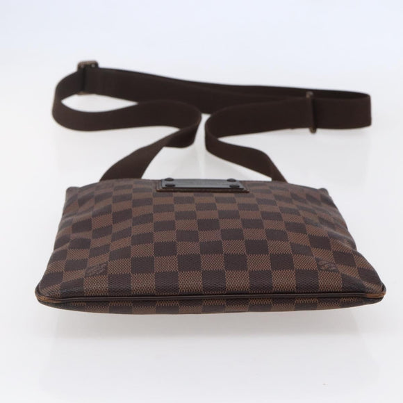 LOUIS VUITTON Damier Ebene Pochette Platt Brooklyn Bag N41100 LV Auth BA6686