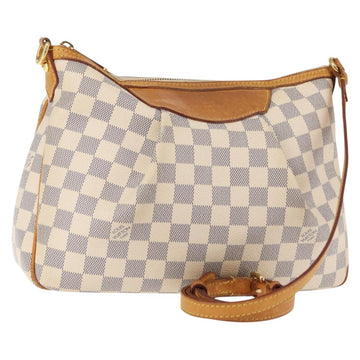 LOUIS VUITTON Damier Azur Siracusa PM Shoulder Bag N41113 LV Auth BA6689